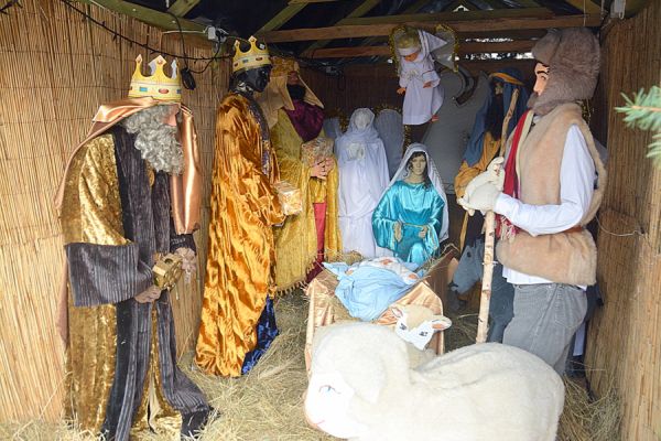 Żywa szopka przy Rynku