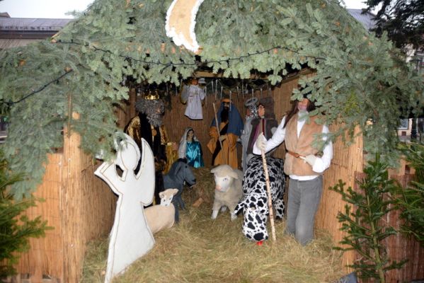 Żywa szopka na Rynku