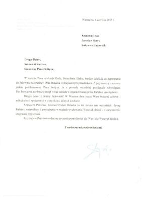 Życzenia od prezydenta elekta