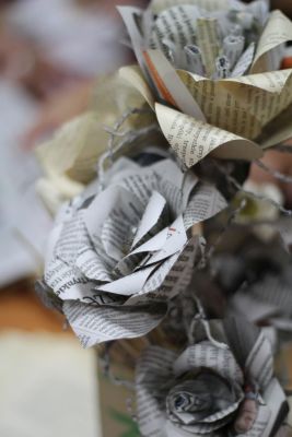 Gazetowe kwiaty