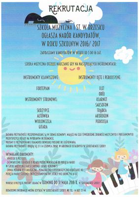 Rekrutacja do szkoły muzycznej