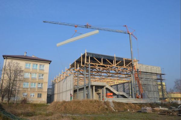 Trwa budowa sali gimnastycznej