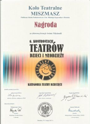 Nagroda dla koła teatralnego „Miszmasz”