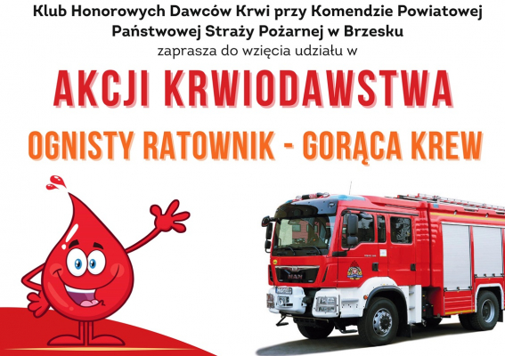 Zapraszamy na akcję krwiodawstwa