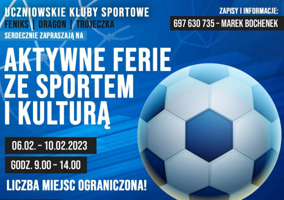 Aktywne ferie ze sportem i kulturą