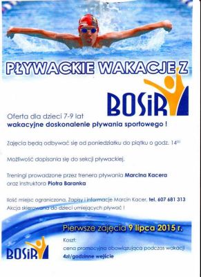 Pływackie wakacje z BOSiR