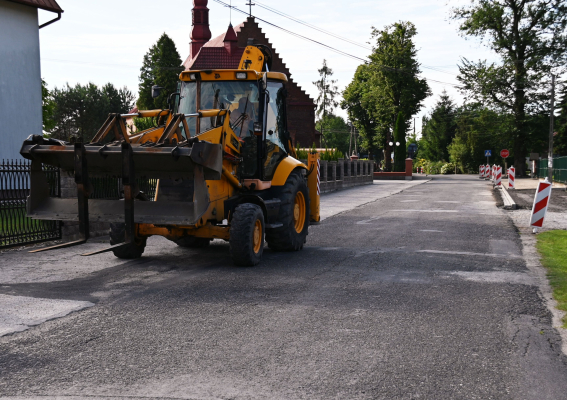 Prace drogowe w toku