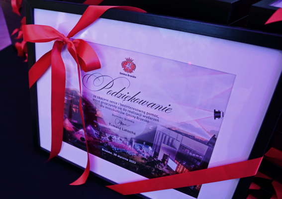 Podziękowania dla przedsiębiorców