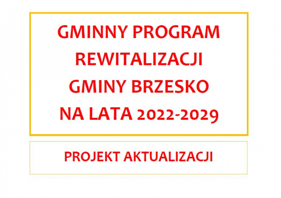 Konsultacje Gminnego Programu Rewitalizacji
