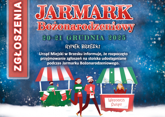 Zapraszamy wystawców do udziału w jarmarku bożonarodzeniowym - zgłoszenia do 20 października