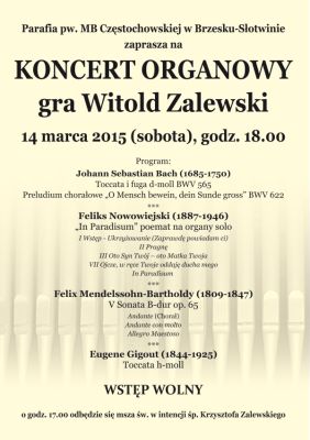 Koncert Organowy