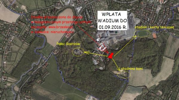 Przetarg ustny na sprzedaż działki przy ulicy Okocimskiej