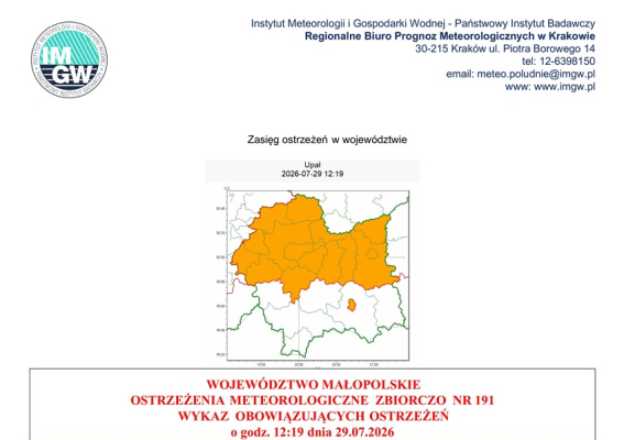 Ostrzeżenie meteorologiczne