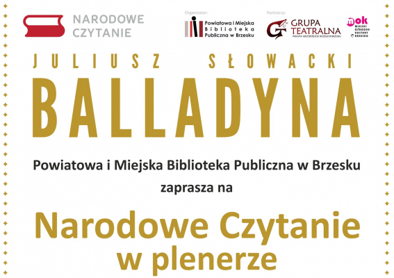Narodowe Czytanie „Balladyny”