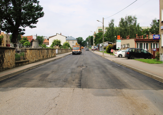 Nowy asfalt na Ogrodowej