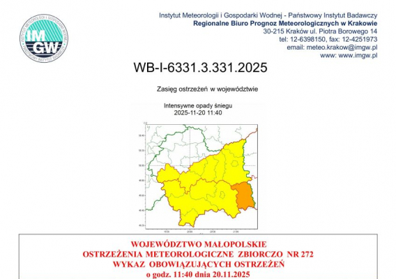 Ostrzeżenie meteorologiczne