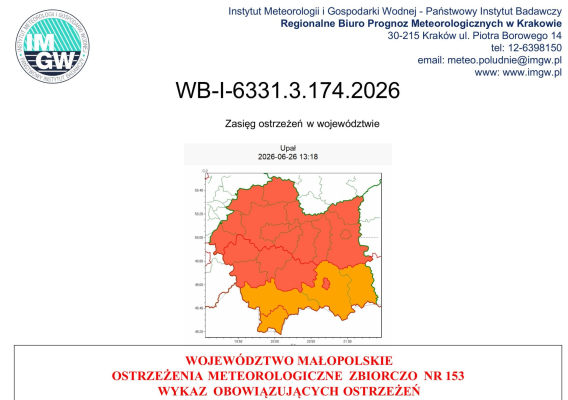 Ostrzeżenie meteorologiczne