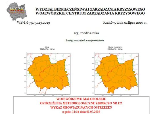 Upały i burze z gradem!