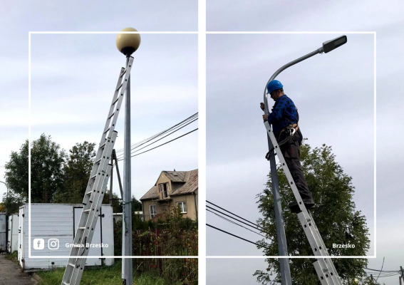 Oświetlenie ulicy Strażackiej