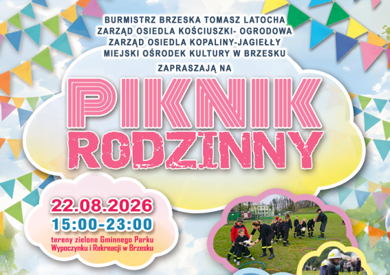 Piknik Rodzinny w Brzesku – 22 sierpnia na terenach zielonych przy Gminnym Parku Wypoczynku i Rekreacji w Brzesku