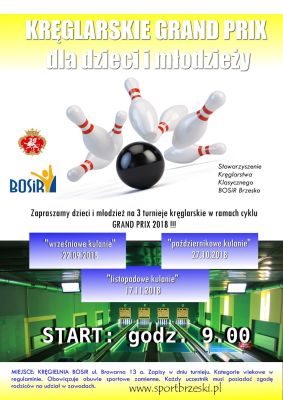 Kręglarskie GRAND PRIX dla dzieci i młodzieży