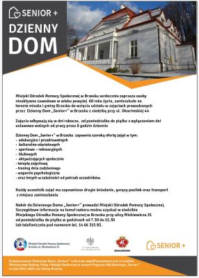Dzienny Dom Senior+  zaprasza