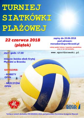 Turniej siatkówki plażowej