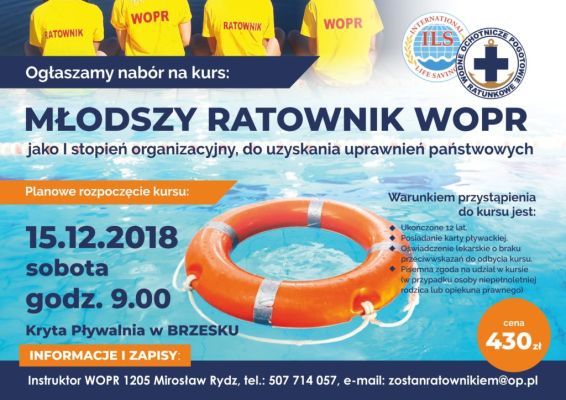 Zostań ratownikiem WOPR