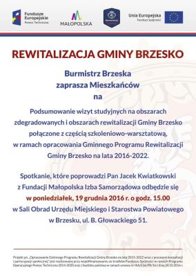 Rewitalizacja gminy Brzesko