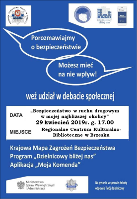Porozmawiajmy o bezpieczeństwie – policjanci zapraszają na debatę społeczną