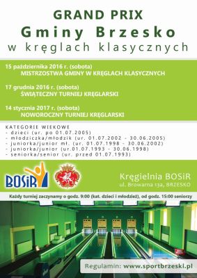 Grand Prix Gminy Brzesko w kręglach klasycznych 