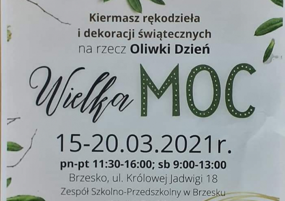 Kiermasz „Dwójki” dla chorej Oliwki