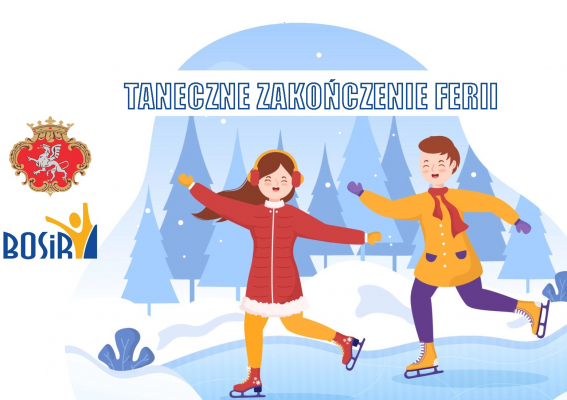 Taneczne zakończenie ferii - zaproszenie