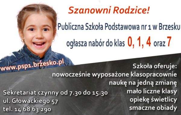 PSP nr 1 w Brzesku zaprasza