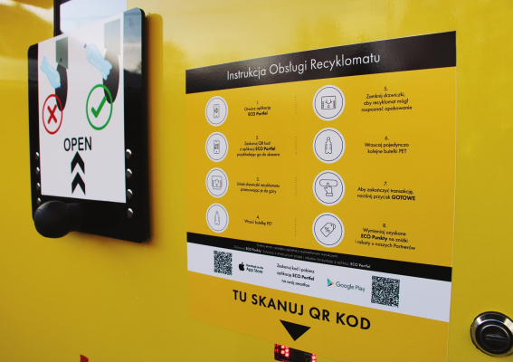Recyklomat w nowym miejscu