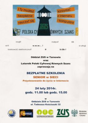 Bezpłatne szkolenia dla seniorów 