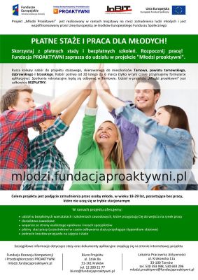 Ostatnie dni rekrutacji do projektu Młodzi Proaktywni!