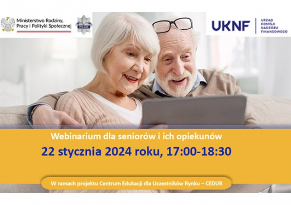 Webinarium dla seniorów i ich opiekunów