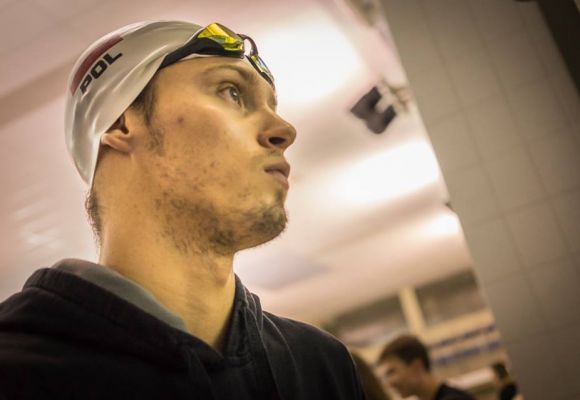 Wojtek Wojdak na podium