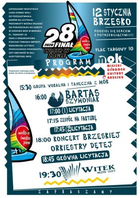 Zapraszamy na brzeski finał Wielkiej Orkiestry Świątecznej Pomocy!