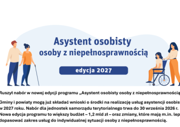 Ruszył nabór w nowej edycji programu „Asystent osobisty osoby z niepełnosprawnością”