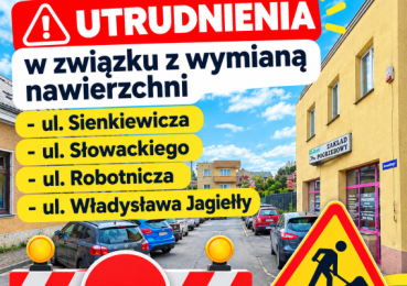 Utrudnienia w ruchu drogowym w związku z wymianą nawierzchni