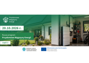 NFOŚiGW uruchamia nabór wniosków na dofinansowanie przydomowych magazynów energii