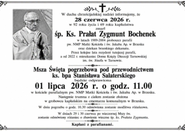 Pożegnanie księdza Zygmunta Bochenka