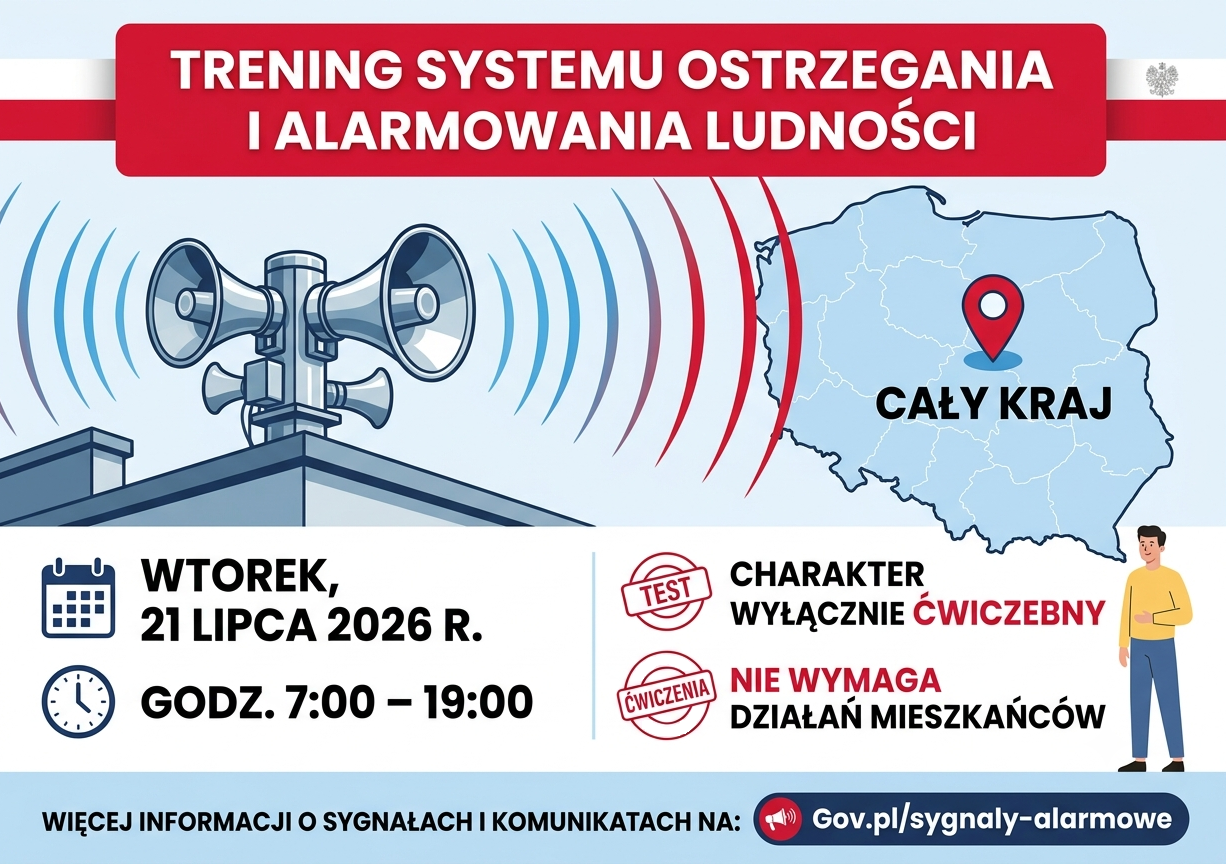 TRENING SYSTEMU OSTRZEGANIA I ALARMOWANIA LUDNOŚCI