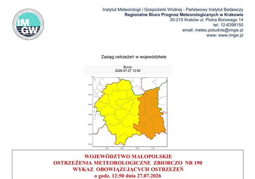 Ostrzeżenie meteorologiczne