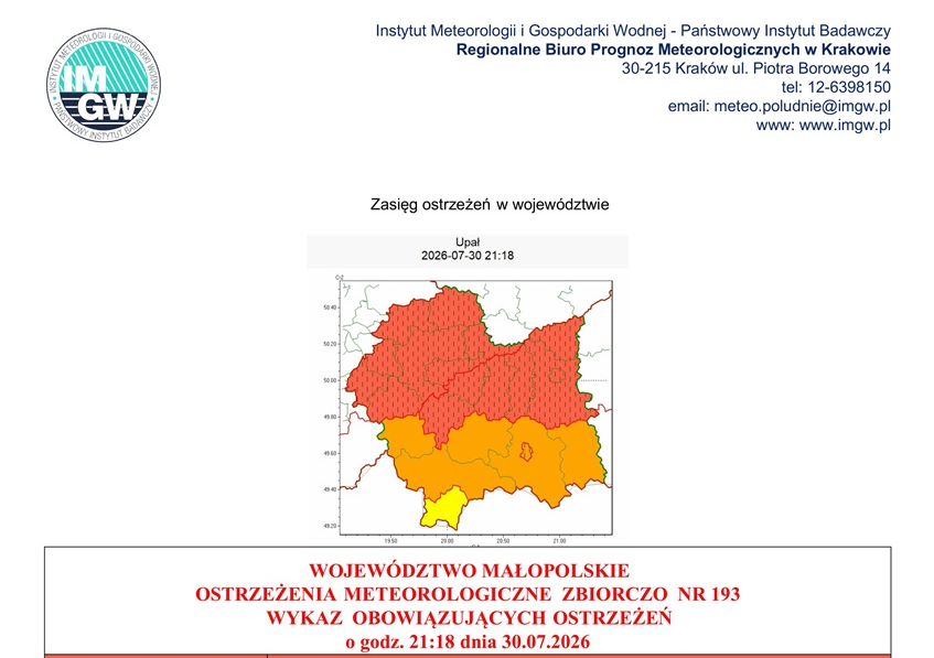 Ostrzeżenie meteorologiczne