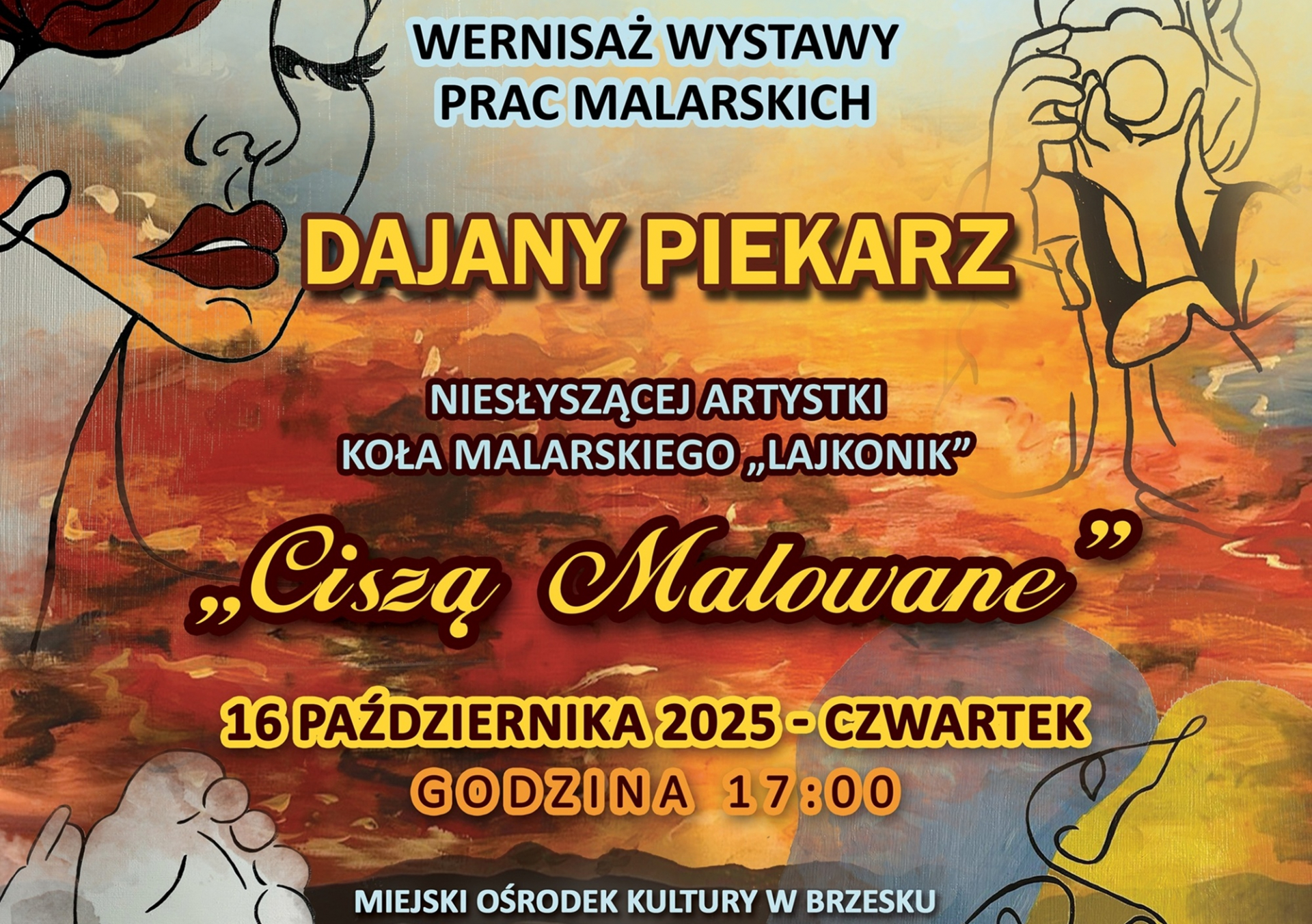 Ciszą malowane - wernisaż wystawy Dajany Piekarz
