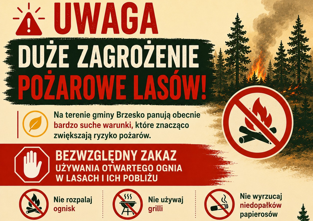 UWAGA! Zagrożenie pożarowe!