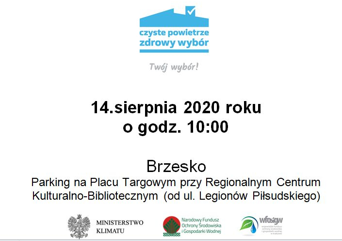 MOBILNE BIURO  PROGRAMU „CZYSTE POWIETRZE” w Brzesku